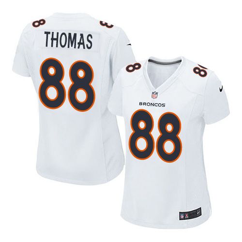 Nike Broncos #88 Demaryius Thomas White Women's Stitched NFL Game Event Jersey